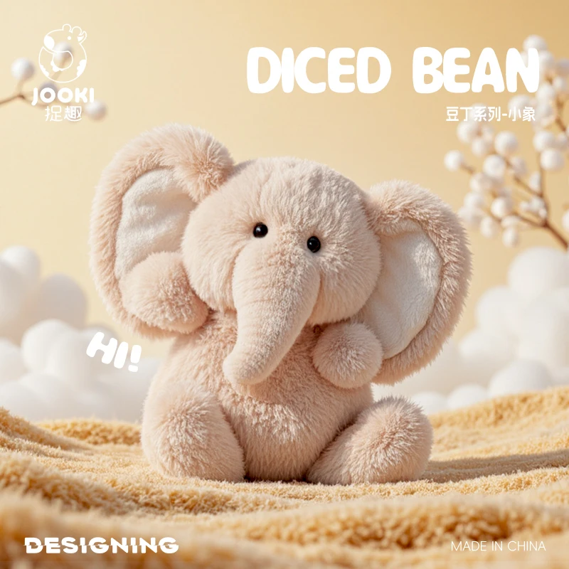 Jouet en peluche éléphant pour bébé, poupée douce, oreiller de couchage, cadeau d'anniversaire pour filles, jouet en peluche doux de haute qualité à la mode