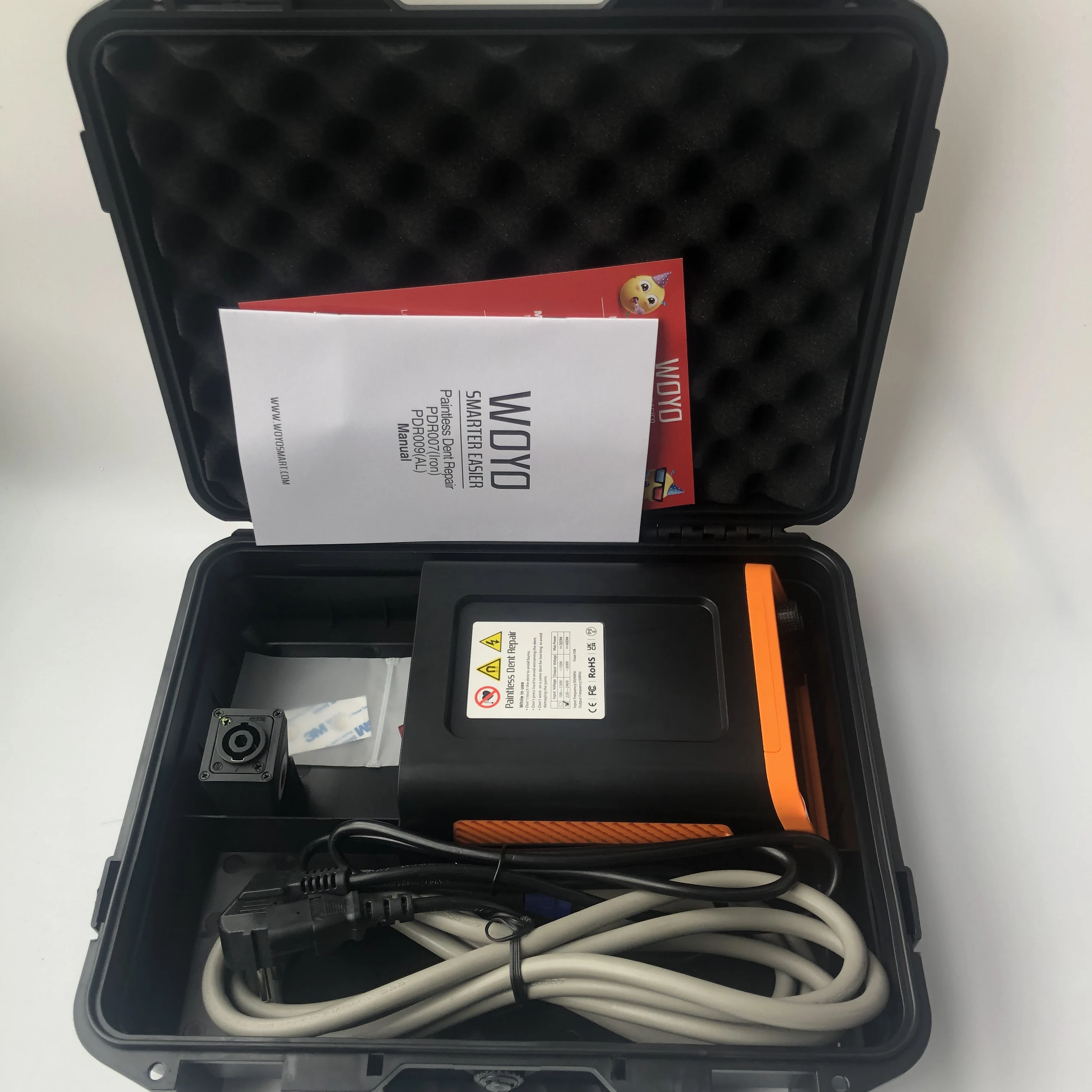 WOYO PDR007 Electromagnetic Induction Dent Repair Tool Paintless Auto Body Damage-Free Removal Meter for Car Scratch Fix