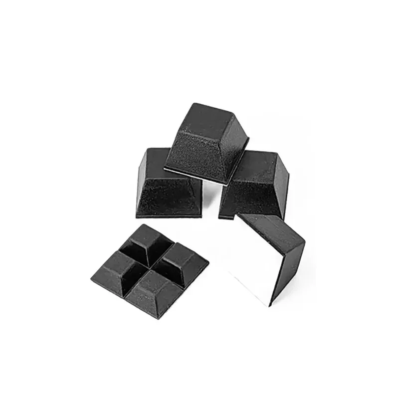 Square Raised Foot Mat Self Adhesive Anti-Collision Furniture Anti Slip Rubber Pad