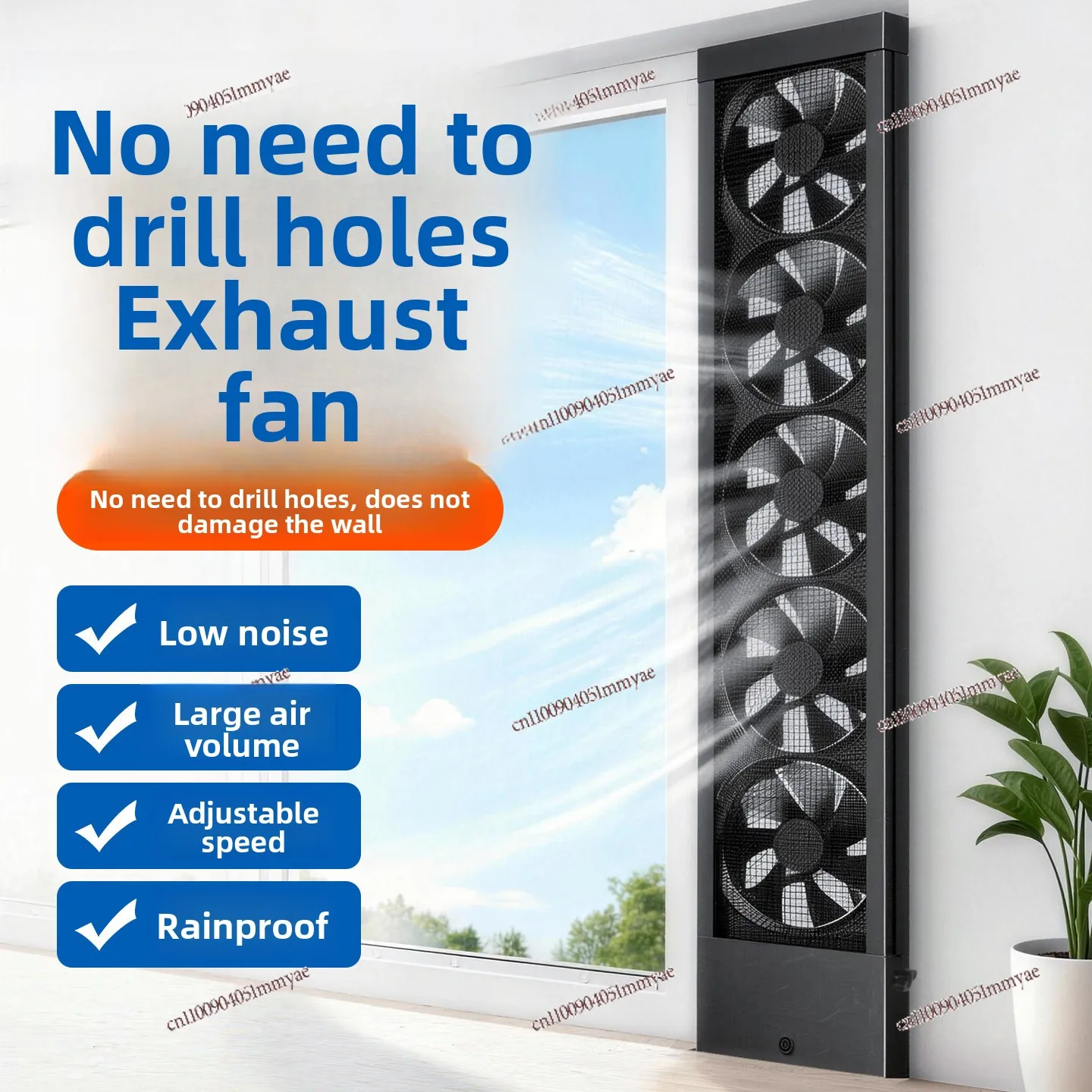 Window Exhaust Fan No Punching Powerful Extraction Fan No Installation Bathroom Window Ventilator