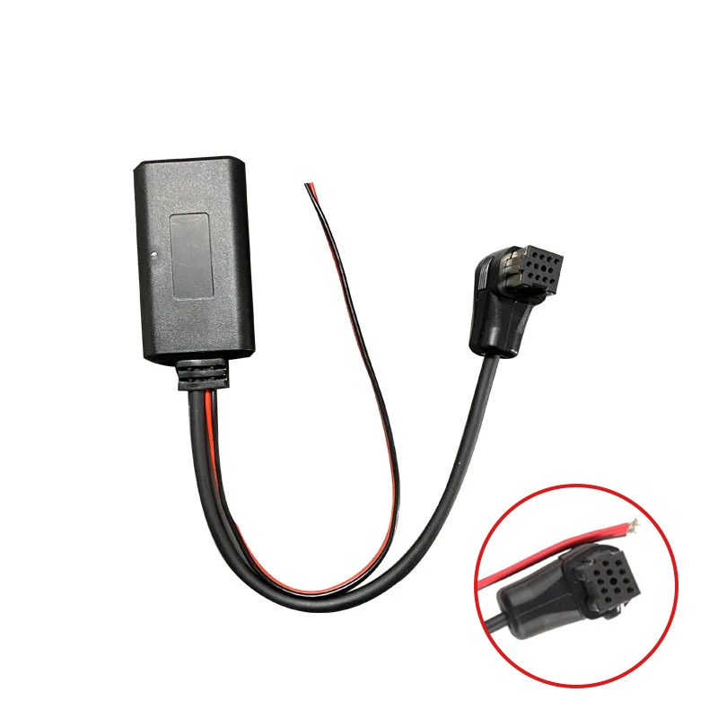 New Bluetooth 5.0 Audio Aux-in Cable Adapter Car Bluetooth Audio Receiver For PIONEER Radio IP-BUS 12Pin Aux Receiver Adapter