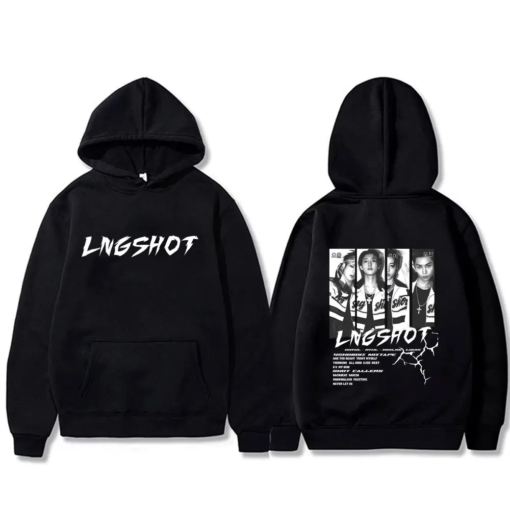 Korean Band Lngshot 4SHOBOIZ MIXTAPE Shot Callers Hoodie Men Women Kpop Fashion Streetwear Unisex Casual Fleece Cotton Hoodies