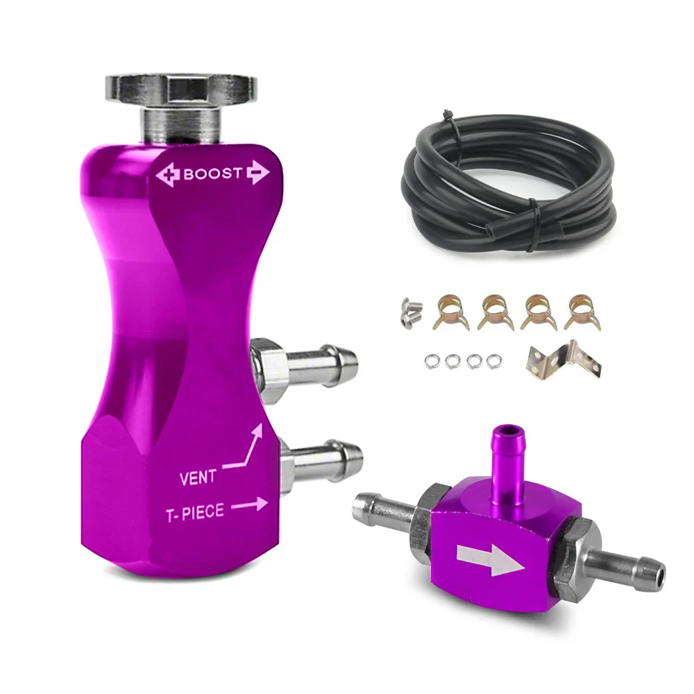 Universal Manual Turbo Boost Controller Bleed Valve Pressurize Regulating Kit Car Modified Turbocharged Regulator Aluminum view 3