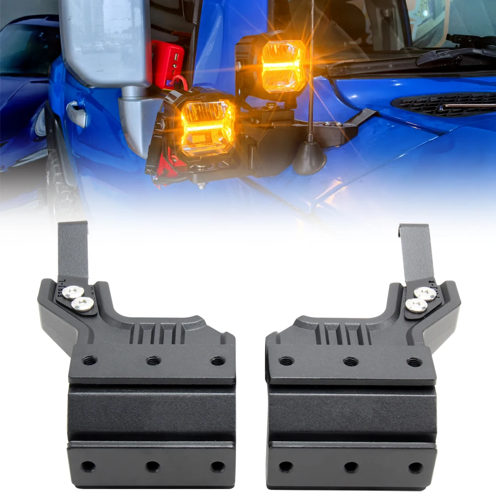 A-Pillar Bracket for FJ Cruiser Custom Modification Accessory LED Spotlight Mount Quick-Release Antenna Light Bracket