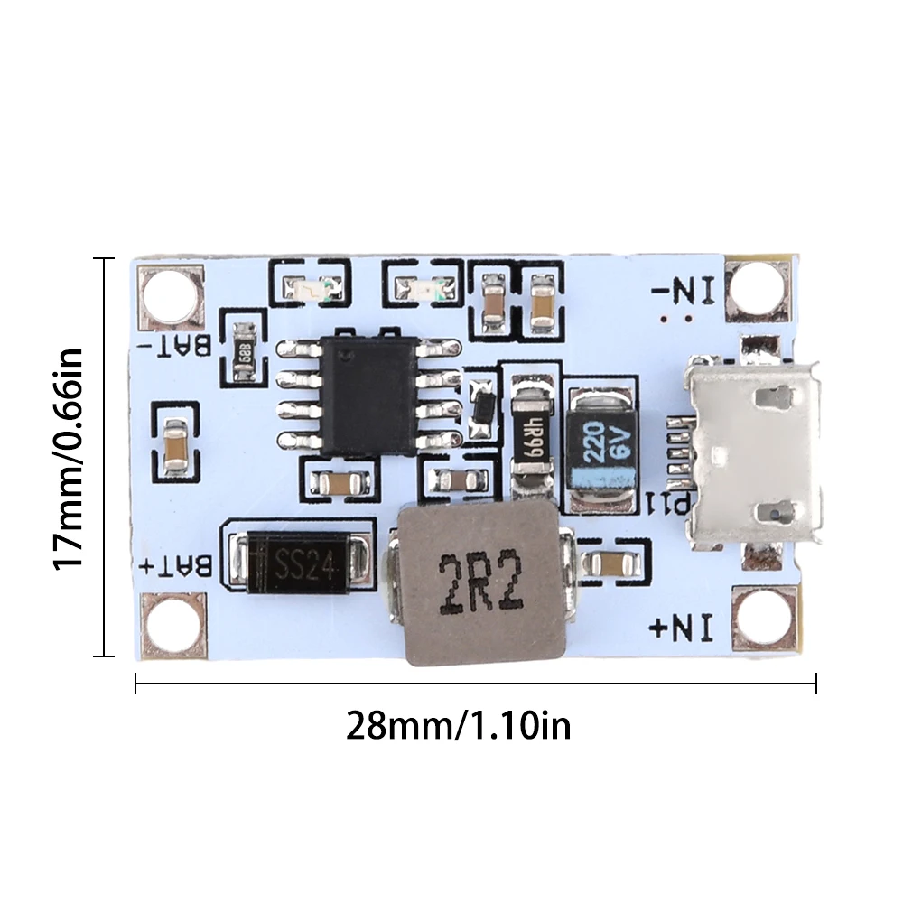 2S 7.4V 8.4V Lithium Battery Charging Module USB Booster Charging Board 5V 2A to 8.4V LED Micro USB Type-c Step-up Charge Module