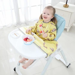 Mangiare artefatto Baby anti-sporco acqua integrata bavaglino Pad tavolo da pranzo sedia bambino manica lunga tuta auto-mangiare