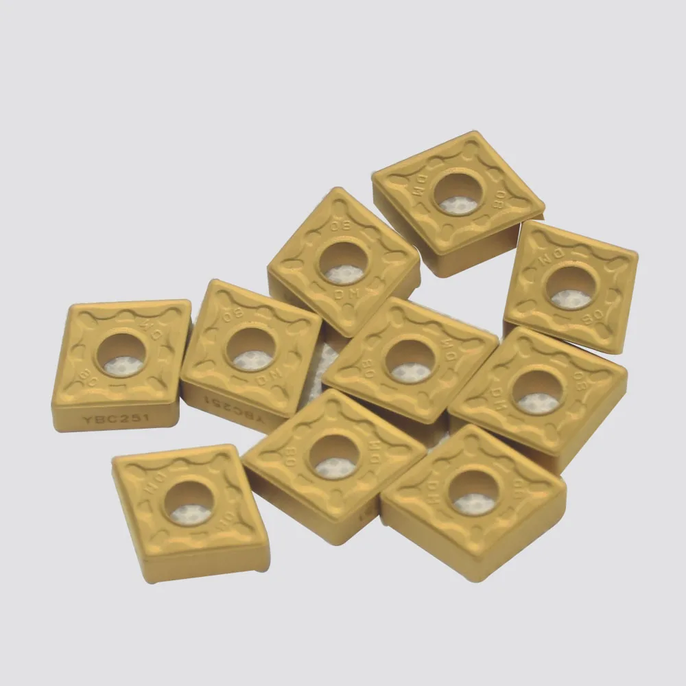 Original CNMG120408-DM YBC251 CNC คาร์ไบด์แทรกเครื่องกลึงเครื่องมือกลึงเหล็ก