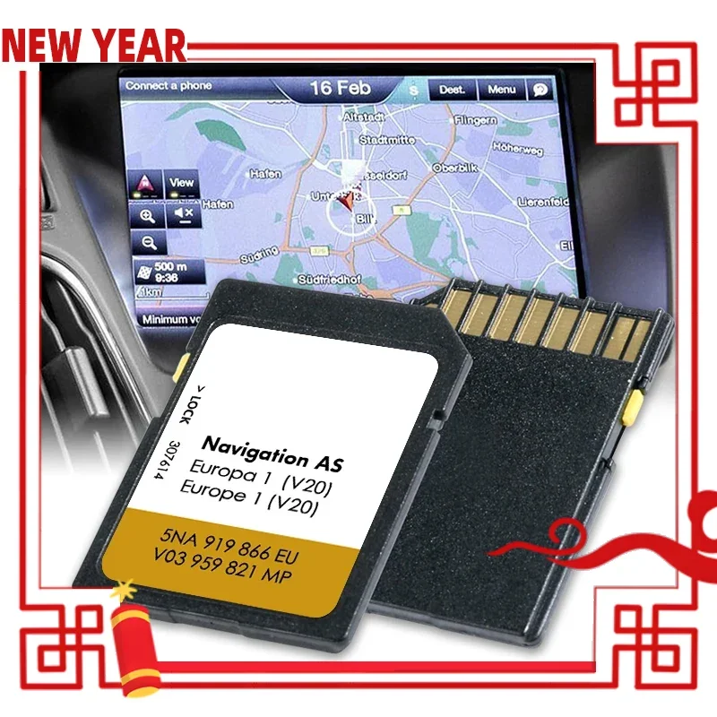 

for VW Golf CC AS V20 5NA919866EU SD Card Europa Navigations system Update Navi Card Data Discover Media 32GB Sat Nav