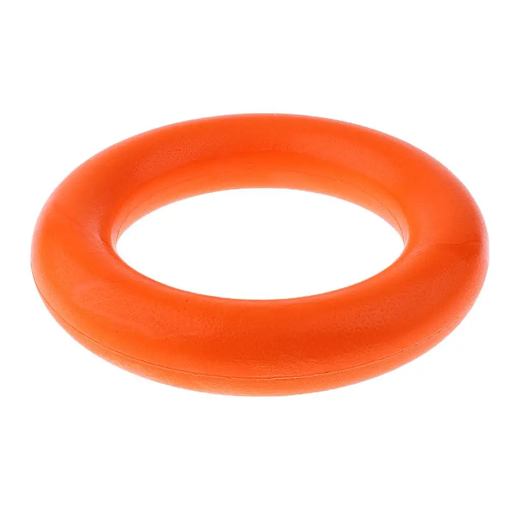 Orange Rubber Arm Floating Rings Water Buoyant Life Saving Pool Swim Aid for Rafting Boating Sailing