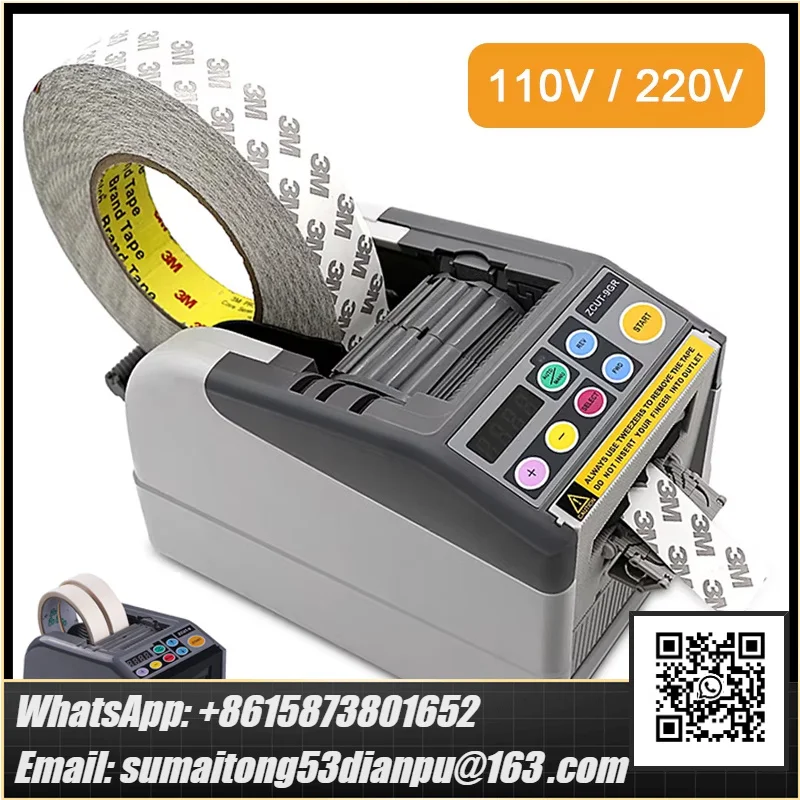 ZCUT-9 ZCUT-9GR Automatic tape Dispenser Ribbon Cutting Machine 110V/220V 6-60mm Intelligent Adhesive Tape Double Sided Cutter