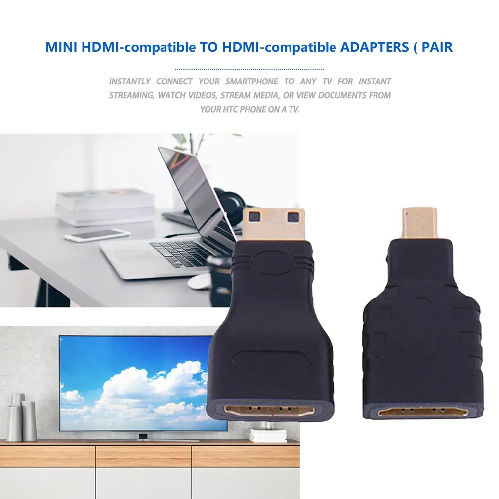 Hdmi-compatibile per Micro hdmi-compatibile con Mini convertitore placcato oro adattatore di estensione connettore HD per Video TV per Xbox
