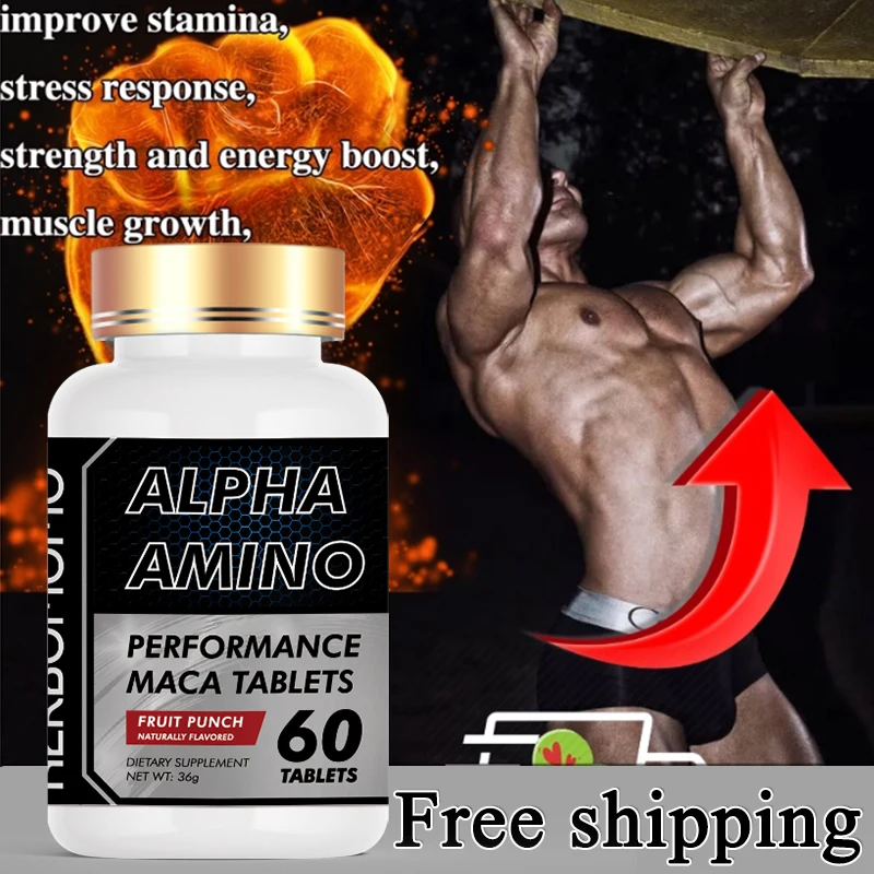 Natural Alpha Amino Supplement-Sports Nutrition Performance Mulitvitamin for Women & Men- Complete Essential Amino Acidst 60 Ta