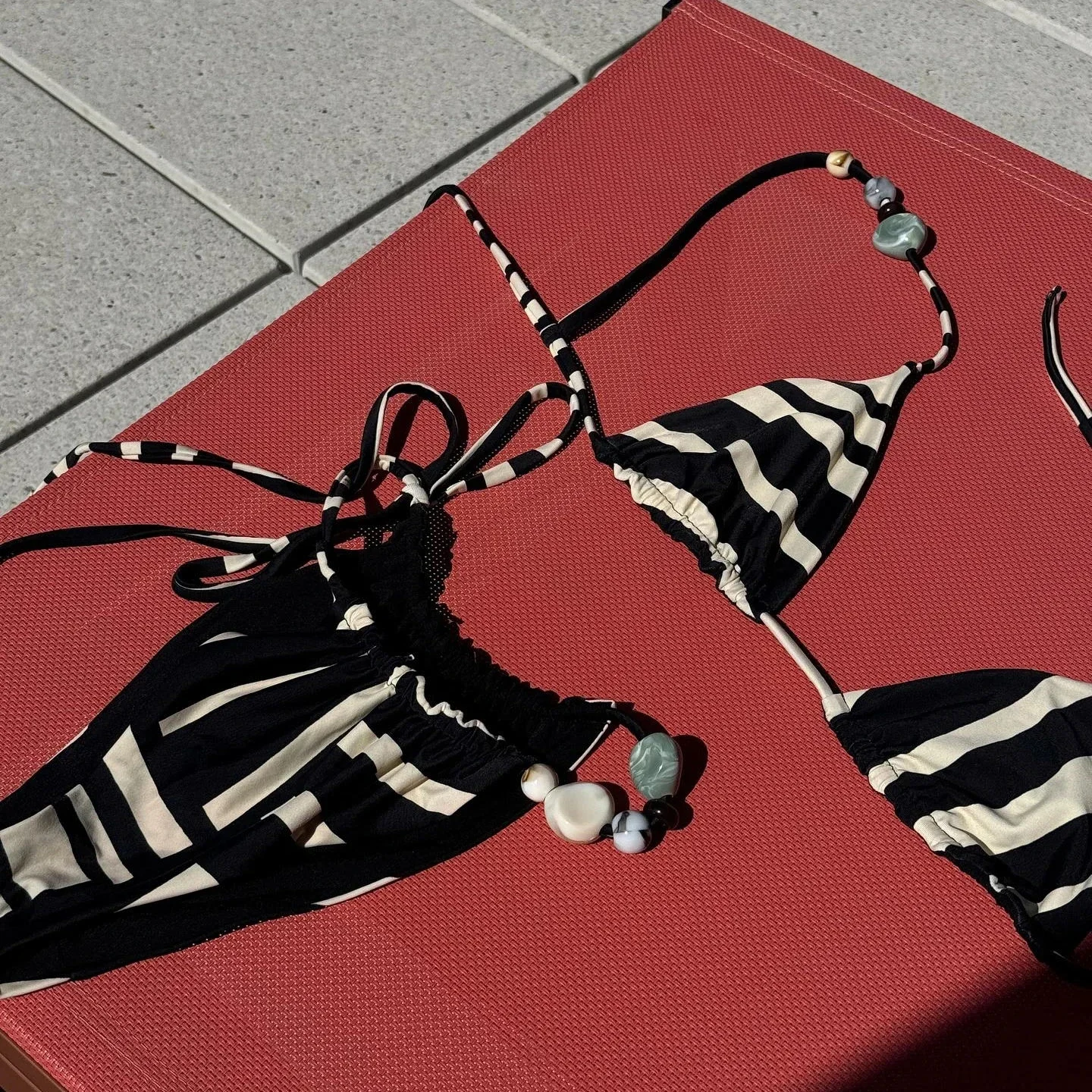 Bikini Sexy para mujer, traje de baño femenino, Bikini Bandeau, traje de baño con Tanga, trajes de baño brillantes, mono con cuello Halter, ropa de playa