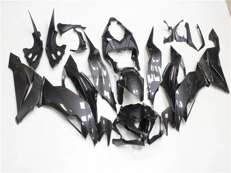 Carbon Fiber Effect Motorcycle Fairing Kit Fit for i ZX6R Ninja 2019-2023