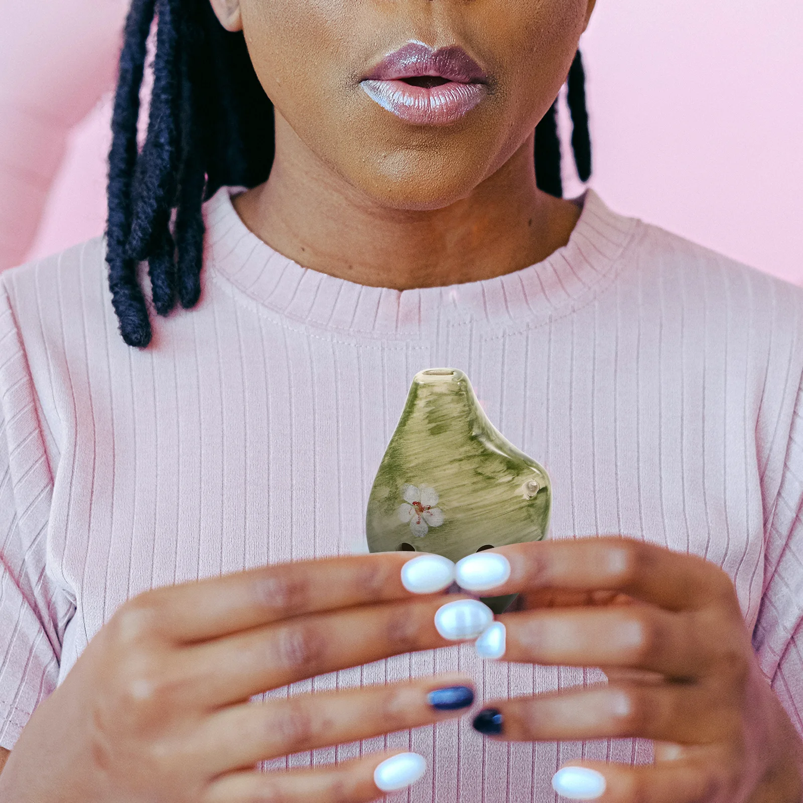 

2 Pcs Beginner Ceramic Ocarina Instrument Beginners Practice Adult Wind