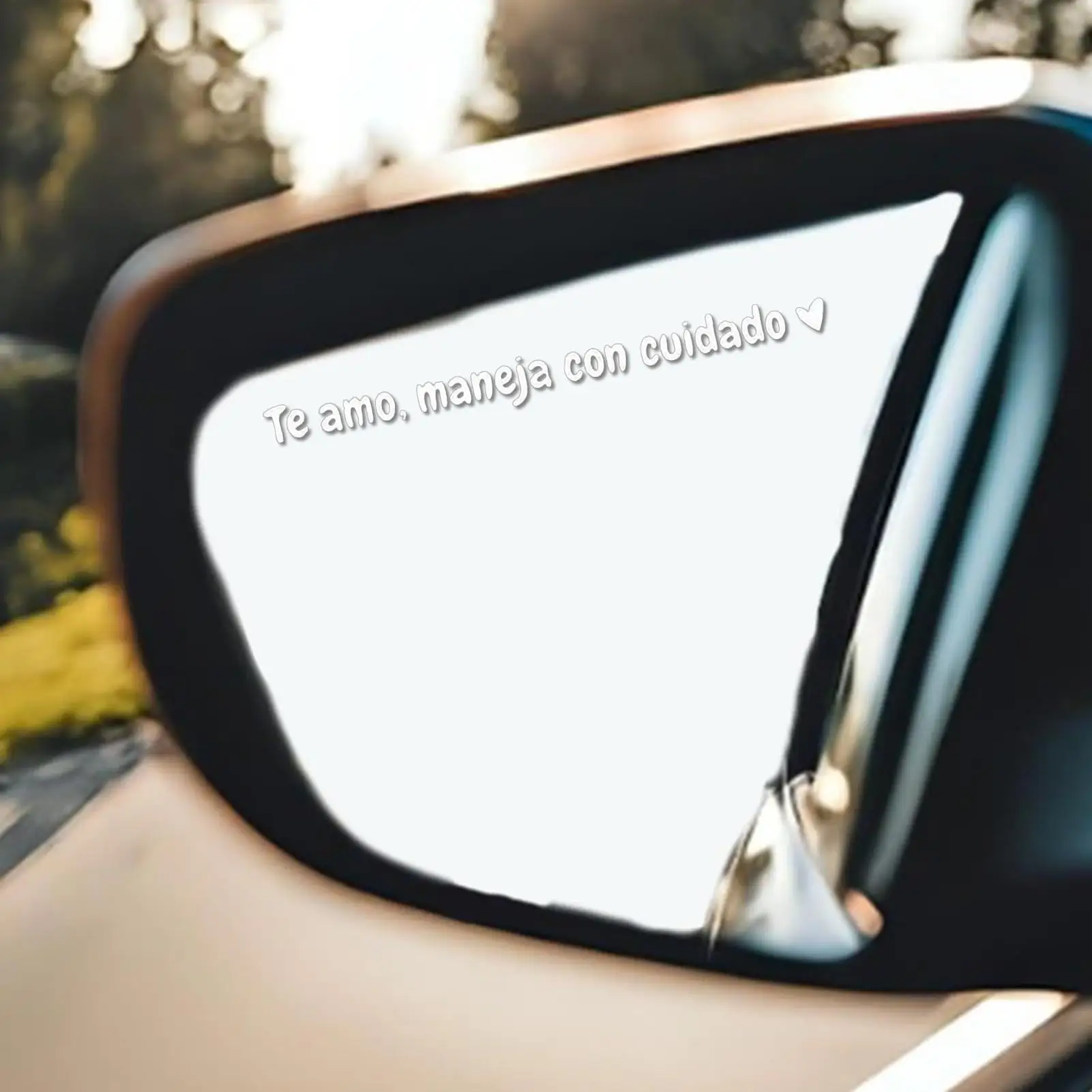 

Rearview Mirror Decal 5 Pieces Spanish Inspirational Message Mirror Decals 4 Inches Waterproof Stickers For Women Men Mom Dad