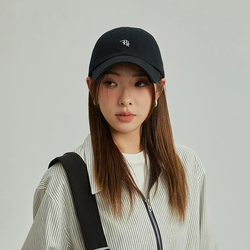 Unisex RH Letter Embroidery Baseball Cap Men Women Summer Casual Hat Outdoor Shade Adjustable Hip Hop Streetwear Trucker Hats