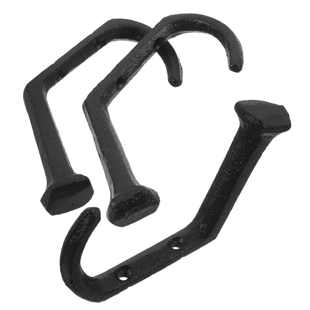 

3Pcs Vintage Cast Iron Farmhouse Wall Mount Hooks Heavy Duty Rustic Decorative Coat Hats Towel Bags Organizer Entryway Wall