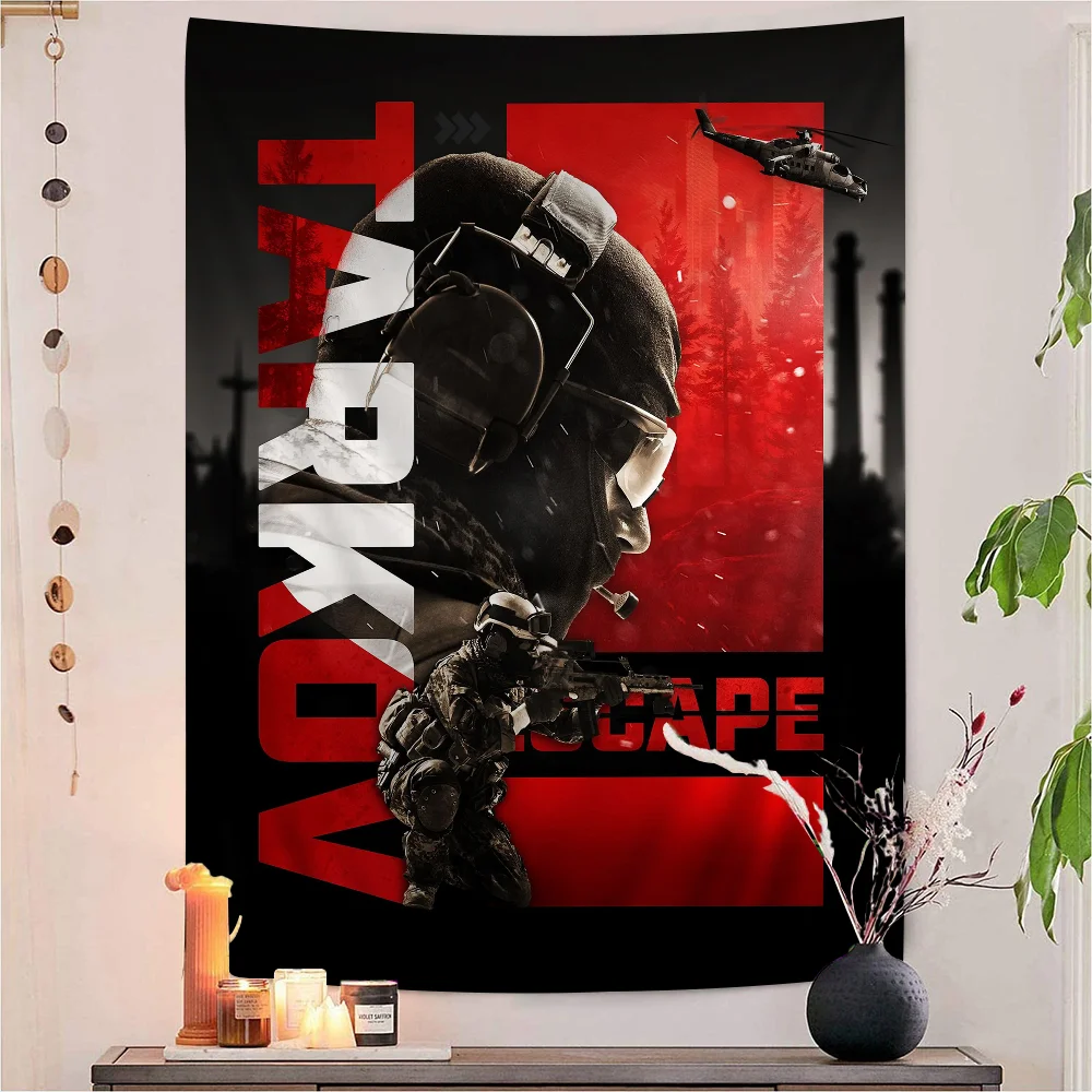 الهروب من نسيج تاركوف ، الطباعة الفنية ، نسيج الجدار الياباني ، تعليق الأنمي ، ديكور المنزل