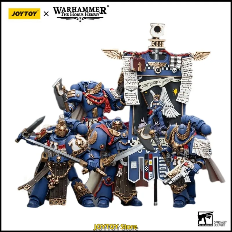 Genuine Original JOYTOY Warhammer 40k 1/18 Ultramarines Glory Guards Four-person Model Toy Boy Gift Collection Ornaments