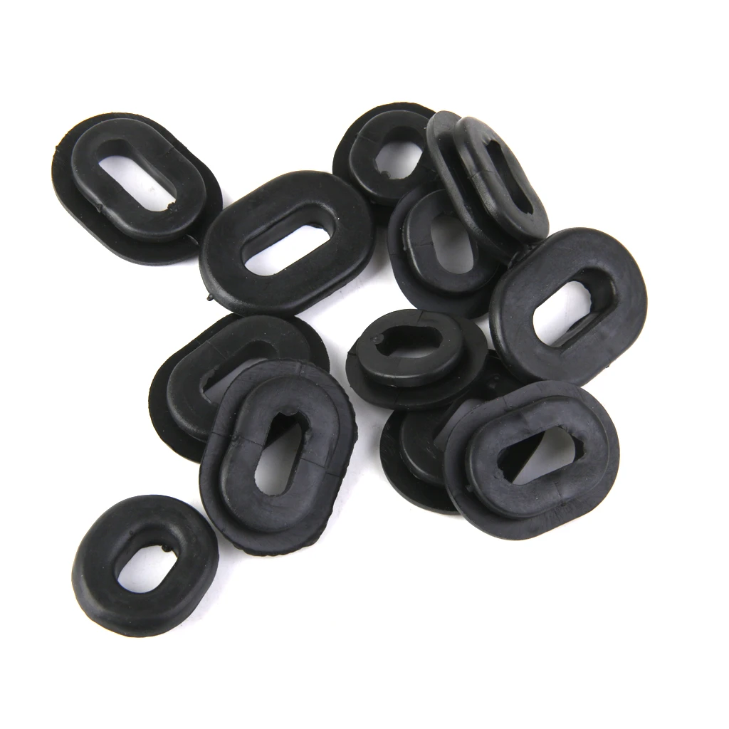 12pcs Motorcycle Rubber Grommets Bolts Single Side Panel Cover Grommets Fairing Washer for Honda Suzuki GS125 Motorcycle Grommet