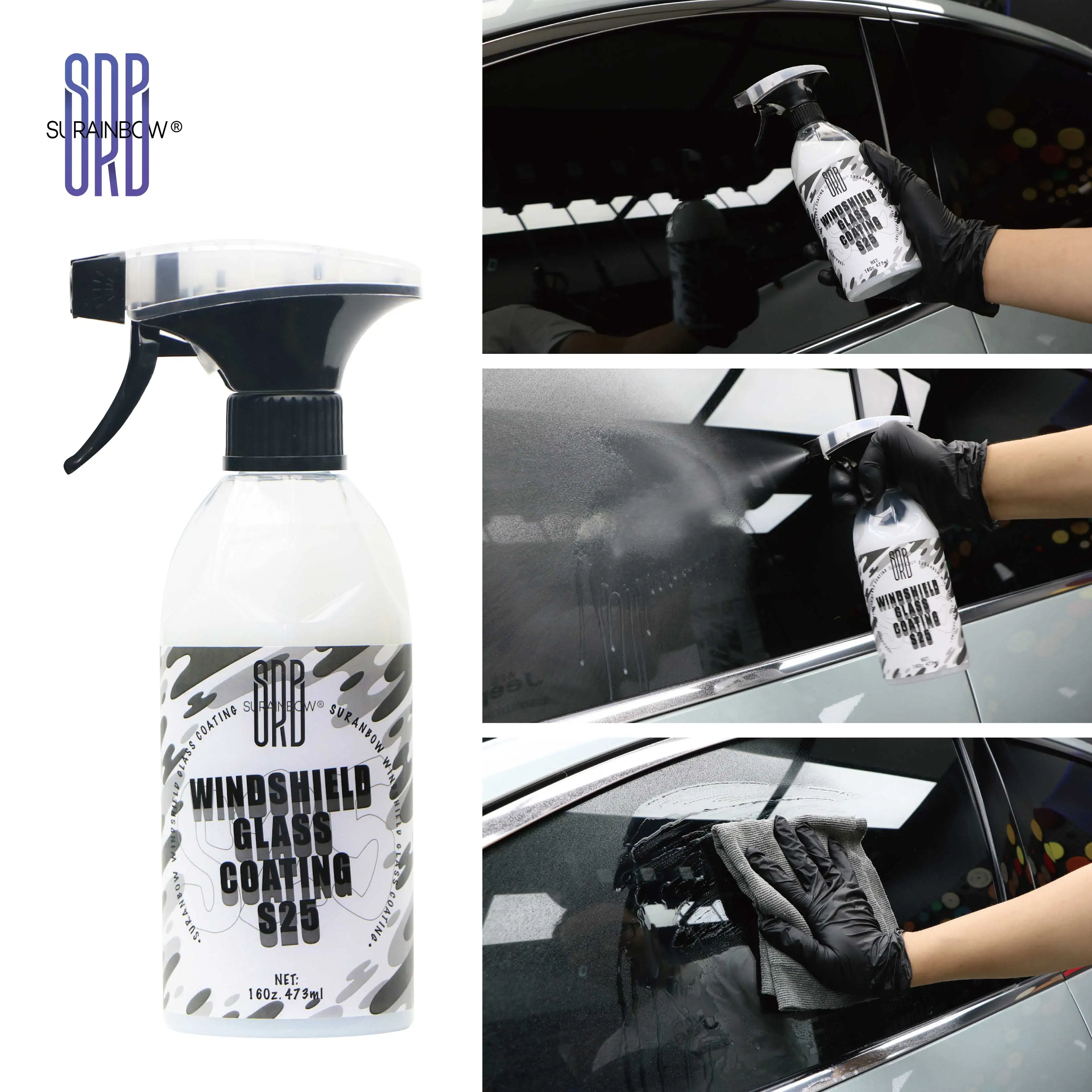 Glass Coating Coat Protectant- Hydrophobic Automotive Rain Repellant,Long-Lasting and Durable Coating,Quick and Easy Application