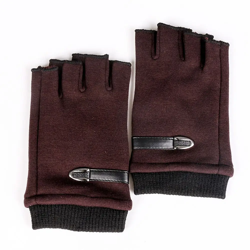 

Анти-пот, однотонные нескользящие перчатки для шоссейного велосипеда с половиной пальца, осенне-зимние перчатки, спортивные перчатки на открытом воздухе, мужские велосипедные перчатки