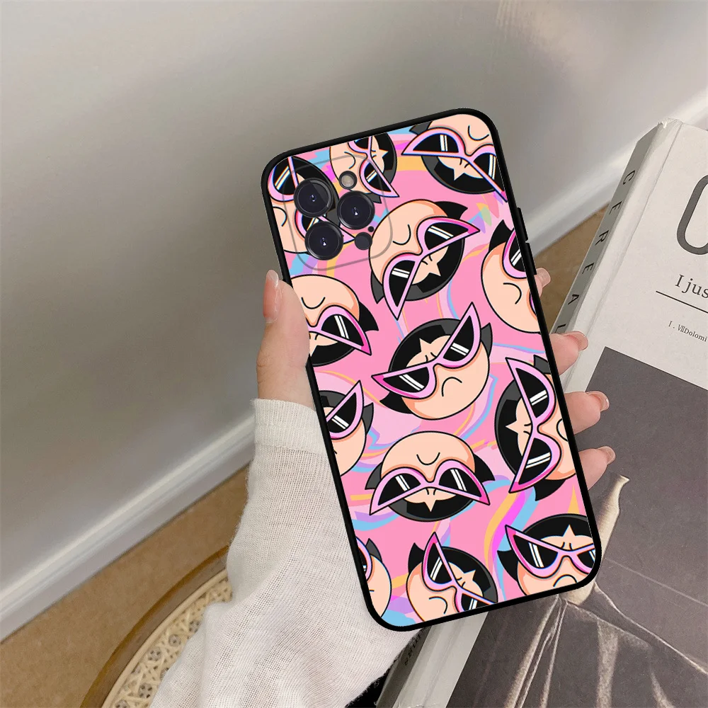 Die p-powerpuff süße Mädchen Handy hülle für iPhone 15 14 11 12 13 Mini Pro xs max Abdeckung 6 7 8 plus x xr se 2020 Funda Shell