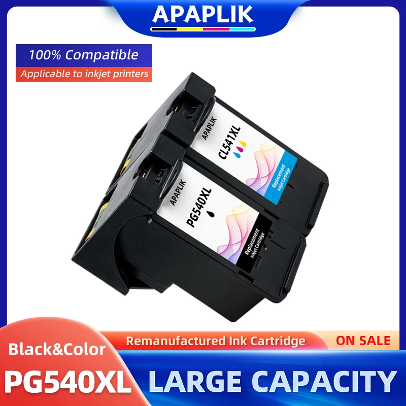 APAPLIK Compatible Ink Cartrige For Canon PG540 CL541 PG 540 XL CL 541 XL For Pixma MX375 MX395 MG3150 MG3250 MG3550 MG4250