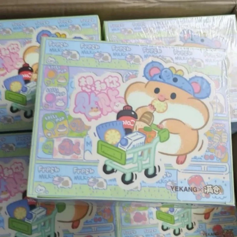 

Оригинальная мини-фигурка хомяка Mancang, слепая сумка, магнитные магниты на холодильник, модная слепая коробка, игрушки, милые фигурки фасоли для подарка