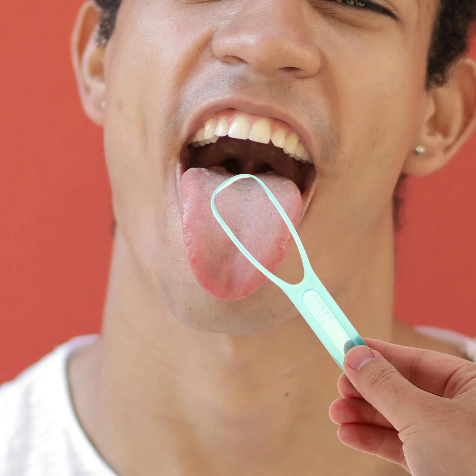 

2pcs For Fresh Breath Oral Care Tool Tongue Cleaner Brush Deep Cleaning Plastic Tongue Cleaner Gum Scraper Mouth Cleaning Tool