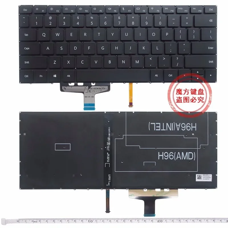 

New US Keyboard Backlit For Huawei MateBook 13 HN-W19L HN-W19R WRT-W09 WRT-W19 W29 W29L WRTB-WFE9L VLT-W60 VLT-W50 9Z.NEWBN.00Q