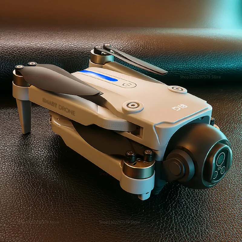 2025 Nieuwe D18 Afstandsbediening drone met 8k professionele HD camera FPV Brushless 360 °   Obstakel vermijden Opvouwbaar Quadcopter-speelgoed