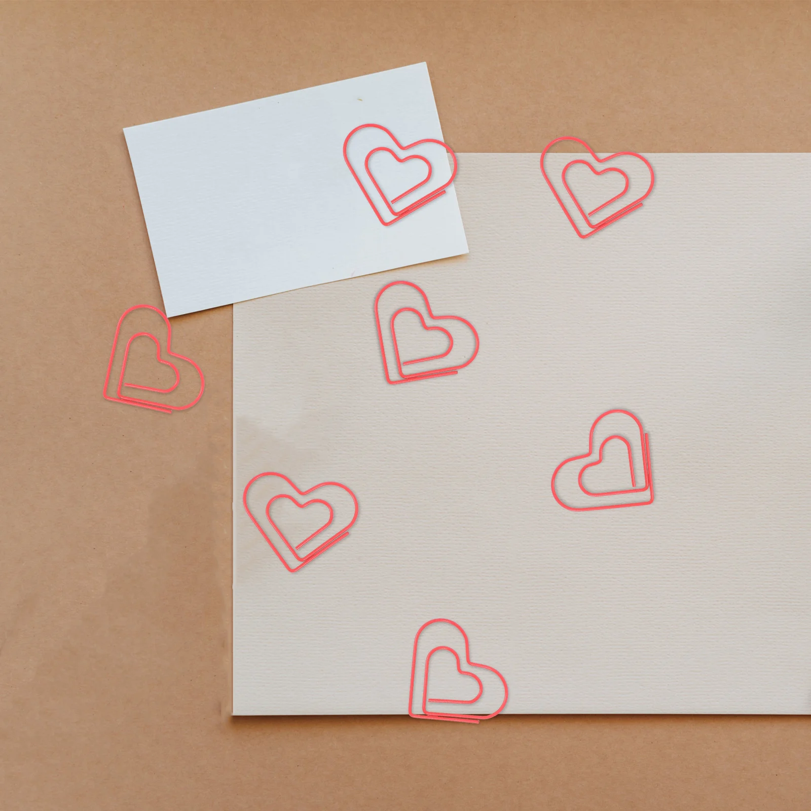 

20 Pcs Love Paper Clip Heart Hollow Out Foldback Clips Shaped Paperclips Metal Jumbo Metallic Line Flower Book Bookmark Office