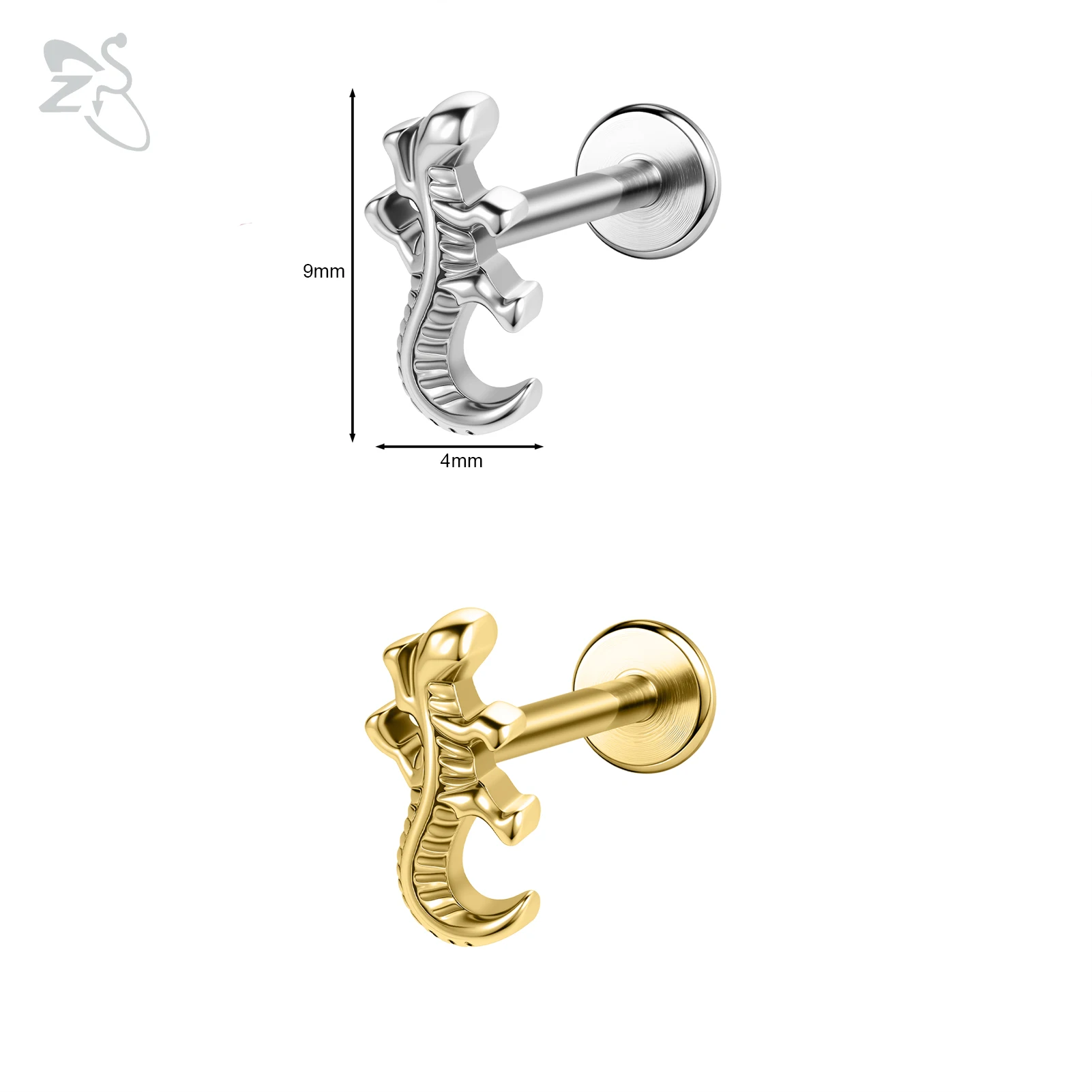 16G/18G Stainless Steel Labret Lip Ring Internal Thread
