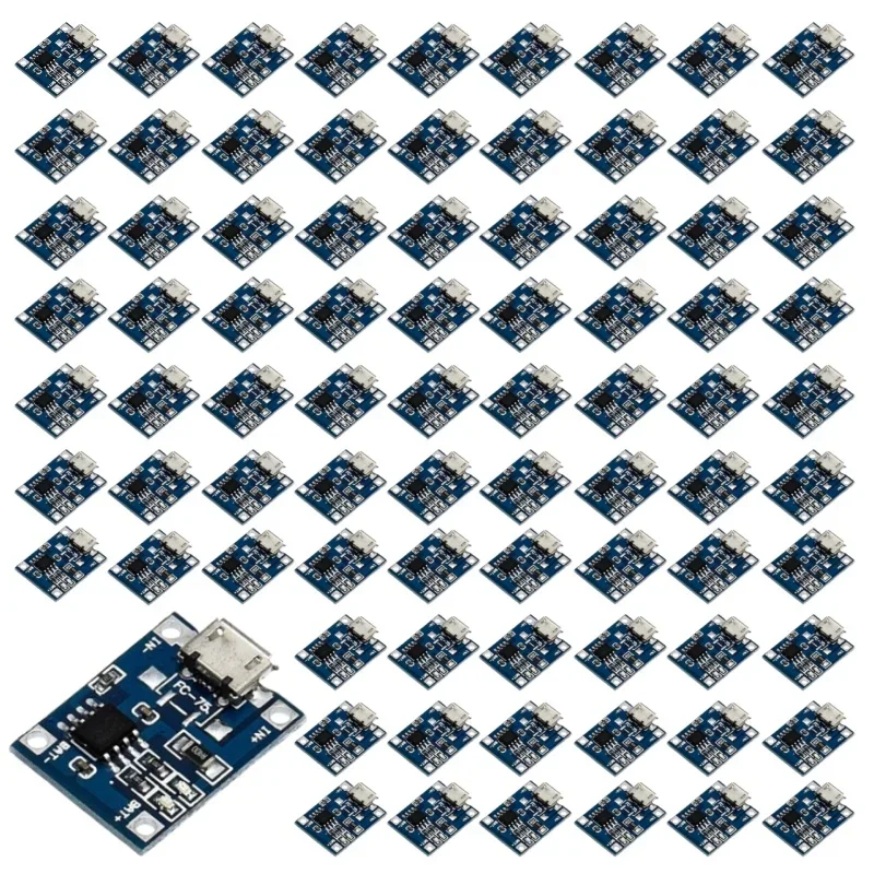 18650 lithium battery protection board Micro USB / Type-c charging module TP4056 with protection one plate module