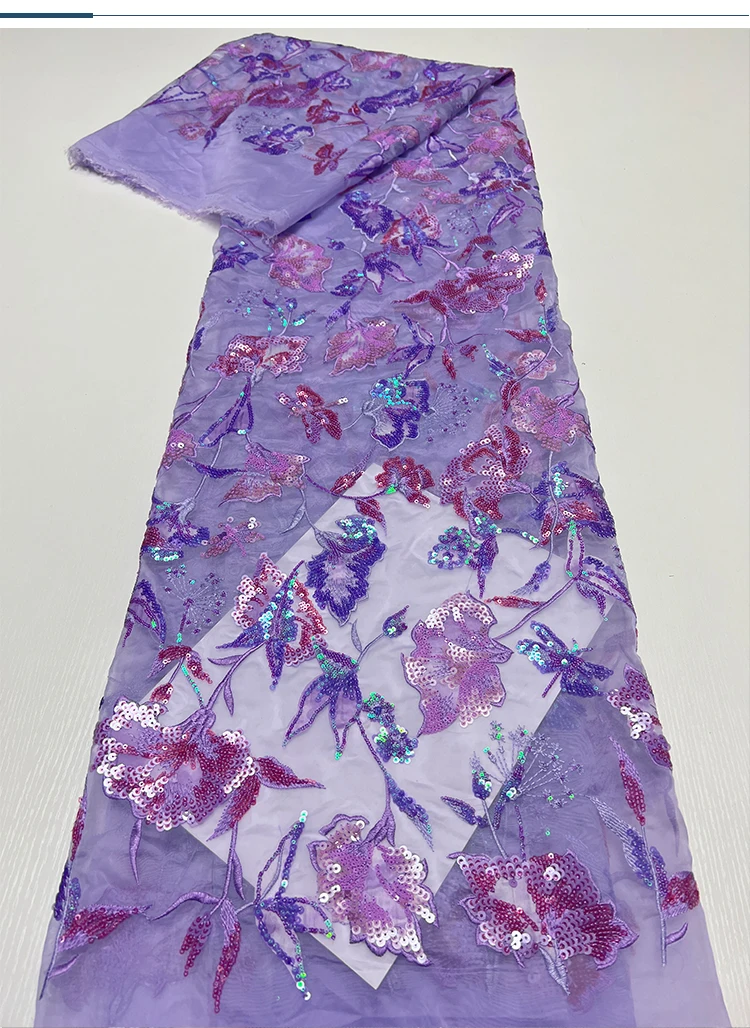 

1 yard Vintage flower bead sequin embroidery tissus fabric for sewing Luxury dresses and wedding gowns fabric