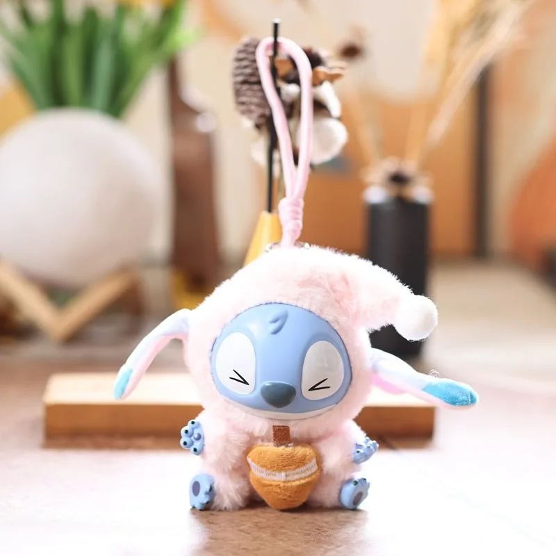 New Disney Stitch Eat Something Before Sleep Series Plush Blind Box Vinyl Toys Cute Doll Mystery Box Bag Pendant Decor Gift Toy