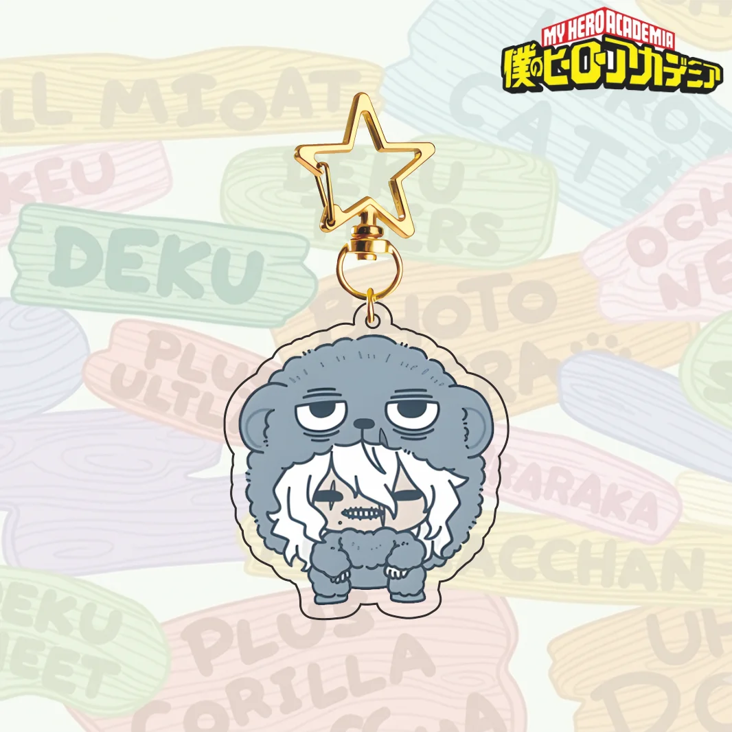 My Hero Academia Tier-Haube Q-Version Acryl-Schlüsselanhänger Sternhaken Deku Bakugo Todoroki Uraraka Anime Rucksack-Anhänger MHA Fans – Detail 7