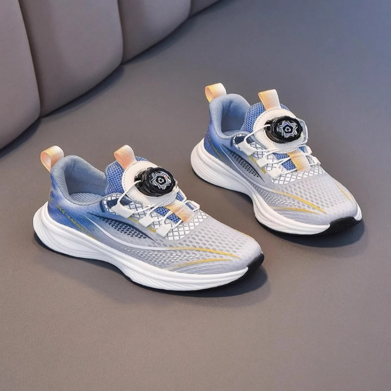Unisex Kids Platform Mesh Sneakers 2026 New Autumn Toddler Barefoot Sneakers Soft Sole Versatile School Outdoor Sports Sneakers