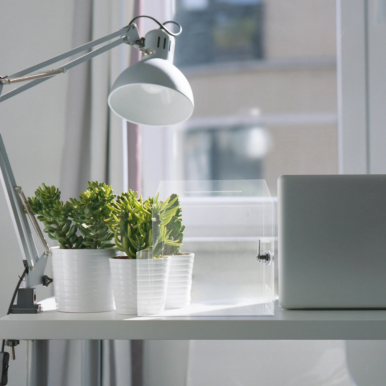 

Acrylic Donation Transparent Lock Voting Container For Charity Events Raffle Suggestion Money Collection Clear Ballot Box With