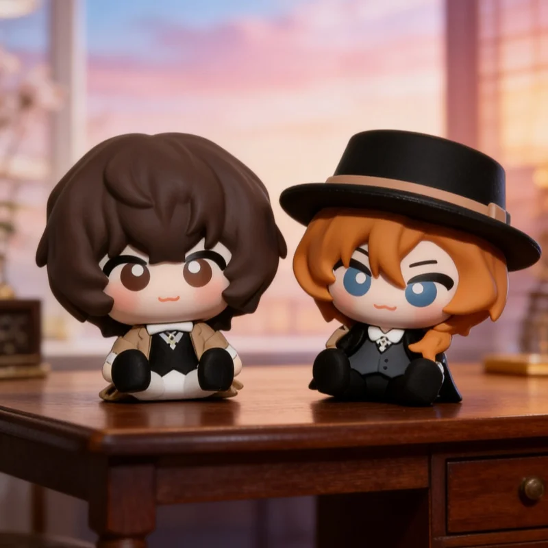 

Bungo Stray Dogs Dazai Osamu Chuuya Nakahara Q Version Sitting Figure Anime Desk Decor Collectible Birthday Gift In Stock