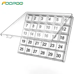 1 Set Monthly Pill Organizer - Large Compartments Portable Case for Travel, One Month Pill Cases Medicine Organizer for Vitamin