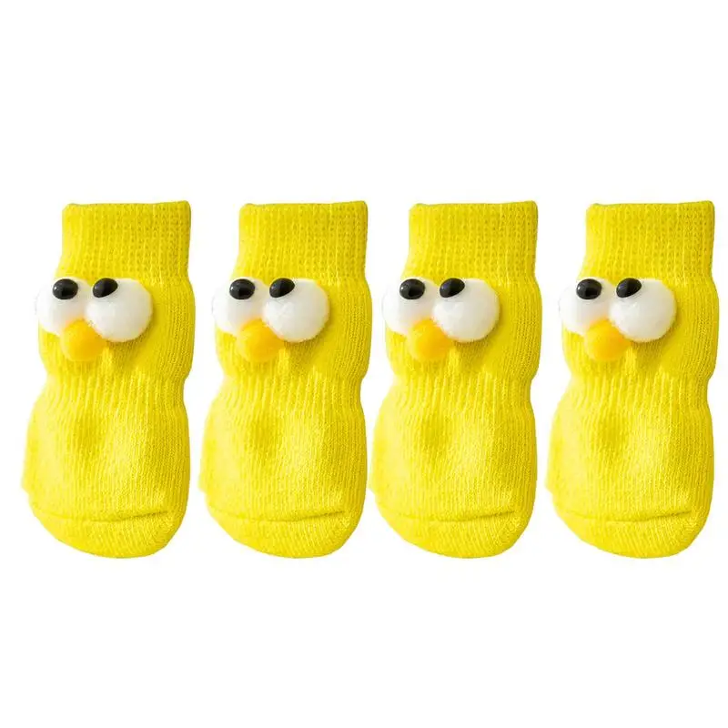 Anti Slip Dog Socks Warm Winter Pet Cats Legs Socks Cute Fashion Dog Leg Protective Socks For Pet Dog Cats Puppy Kitten