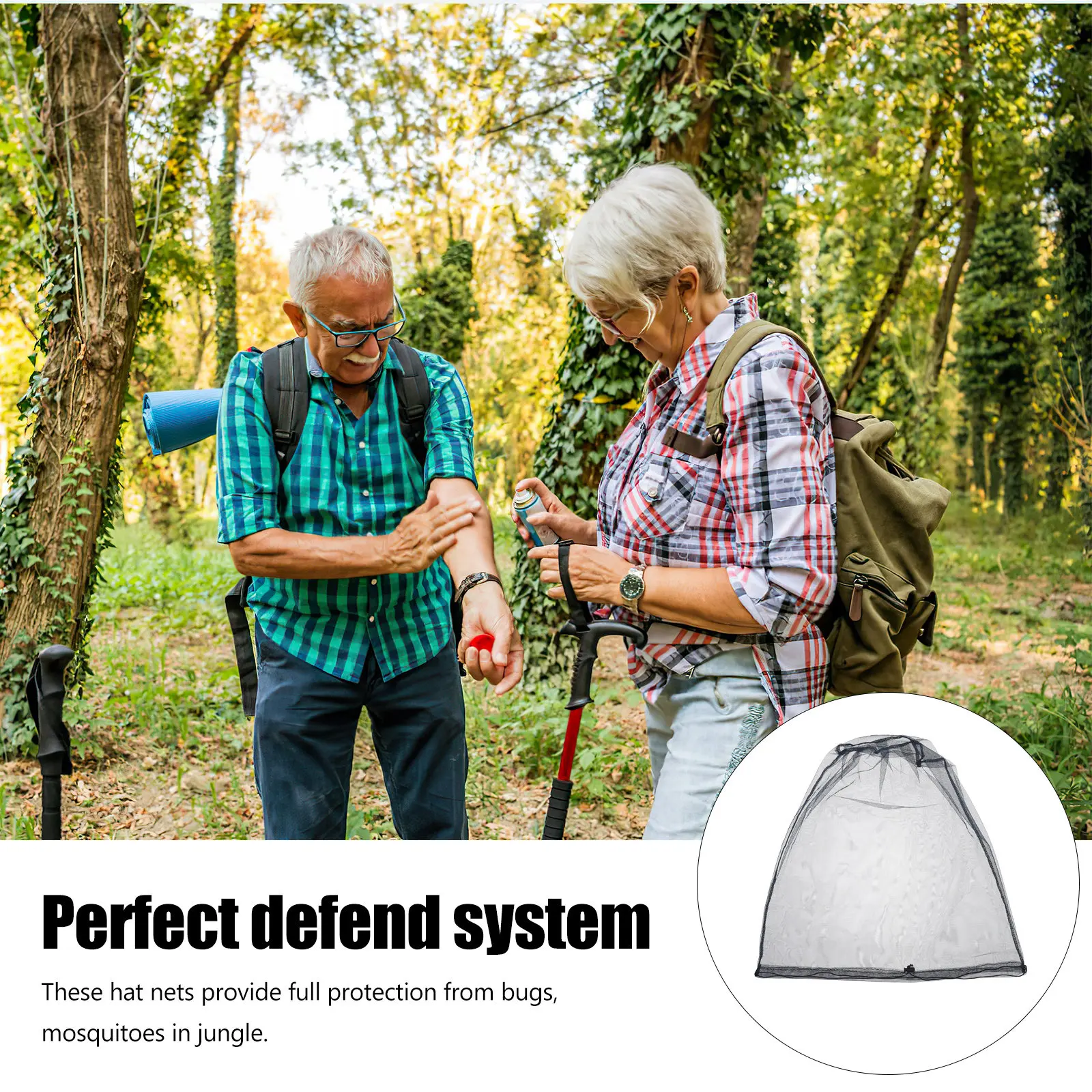 2Pcs Outdoor Head Net Mosquito - Outdoor Camping Mosquito Net 评论和价格