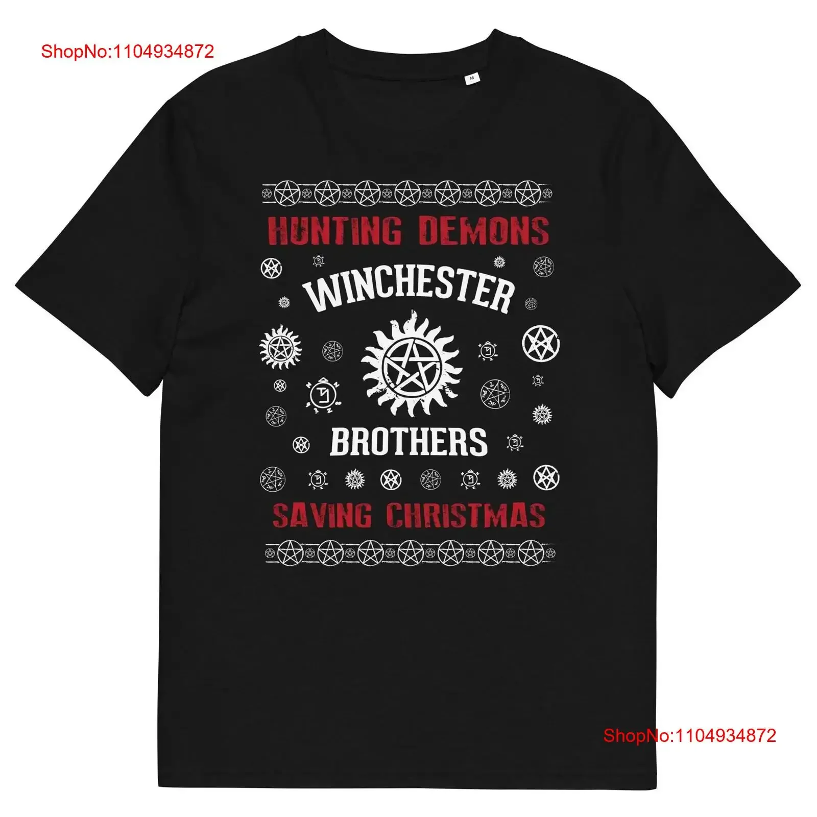 

A very Supernatural Xmas T Shirt organic cotton vintage Washed Casual Unisex fashion Top For Everyday Wear designer clothes