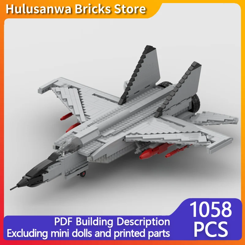 

MiG-25 Modern Military Fighter Jets Model MOC Building Bricks War Equipment Modular Technology Gifts Assemble Children Toys Suit