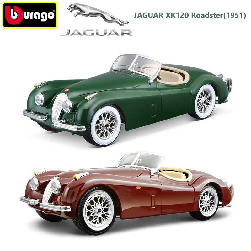 

Bburago 1951 Jaguar XK120 Roadster Vintage Cars 1:24 Alloy Classic Car Model Diecast Metal Toy Simulation For Childrens Adults