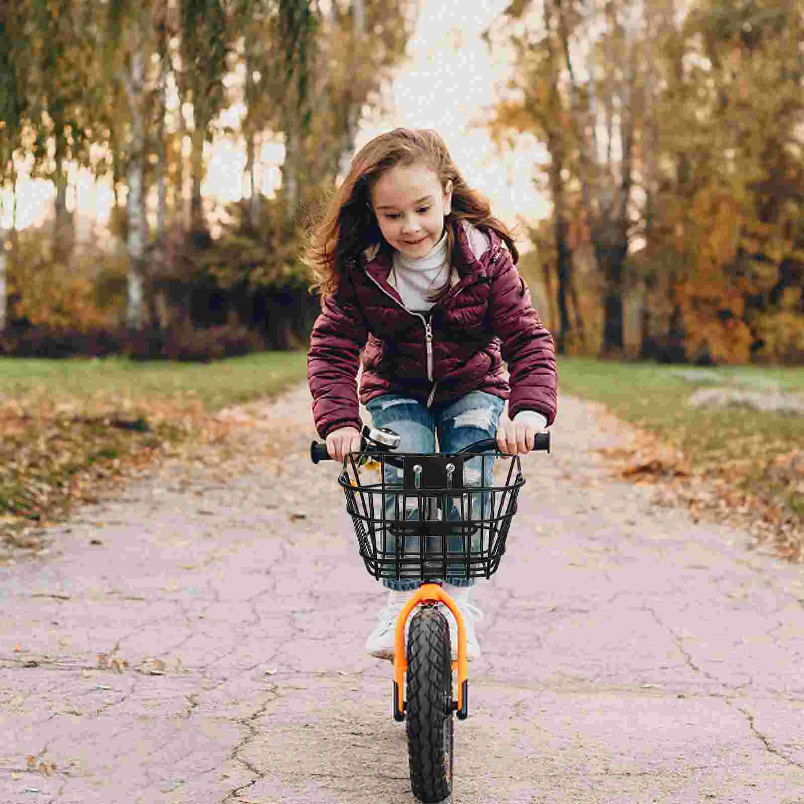 

Bicycle Basket for Bike Rear Handle Bars Bicycles Car Baskets Iron Handlebar Child