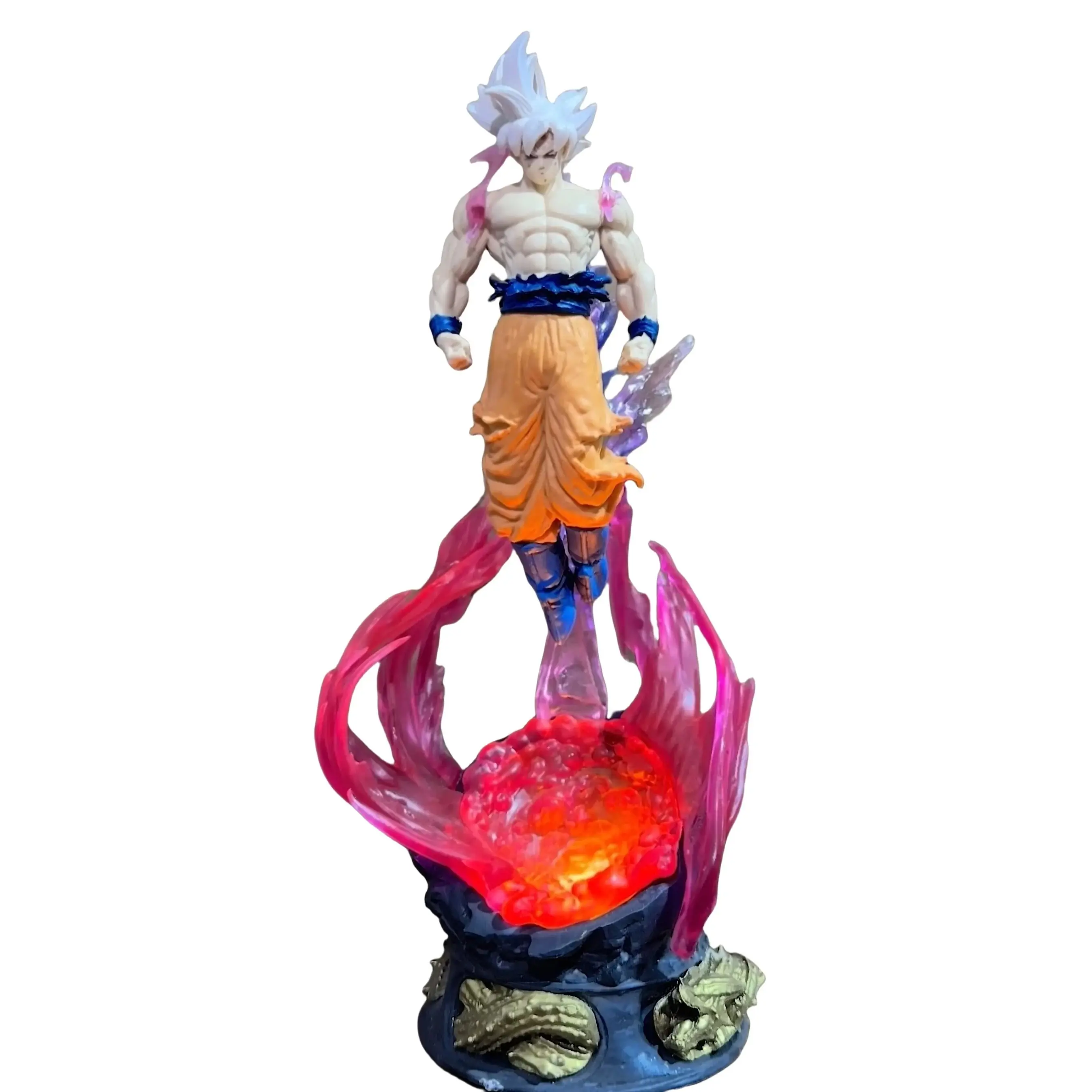 Dragon Ball Z Goku Ultra Instinct Figur Ultra Instinto Goku Figuren 24 cm PVC Statue Sammlung Modell Spielzeug Geschenke